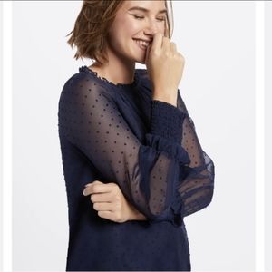 Draper James Swiss Dot Smock Top